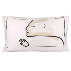 Federa sfusa per cuscino 50x80 cm in raso Trussardi YOUR HIM bianco
