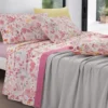 GABEL | Lenzuola in cotone matrimoniali completo MAIORI floreale rosa