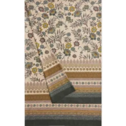 Granfoulard BASSETTI Varigotti V1 350x270 Telo Arredo MAXI floreale salvia