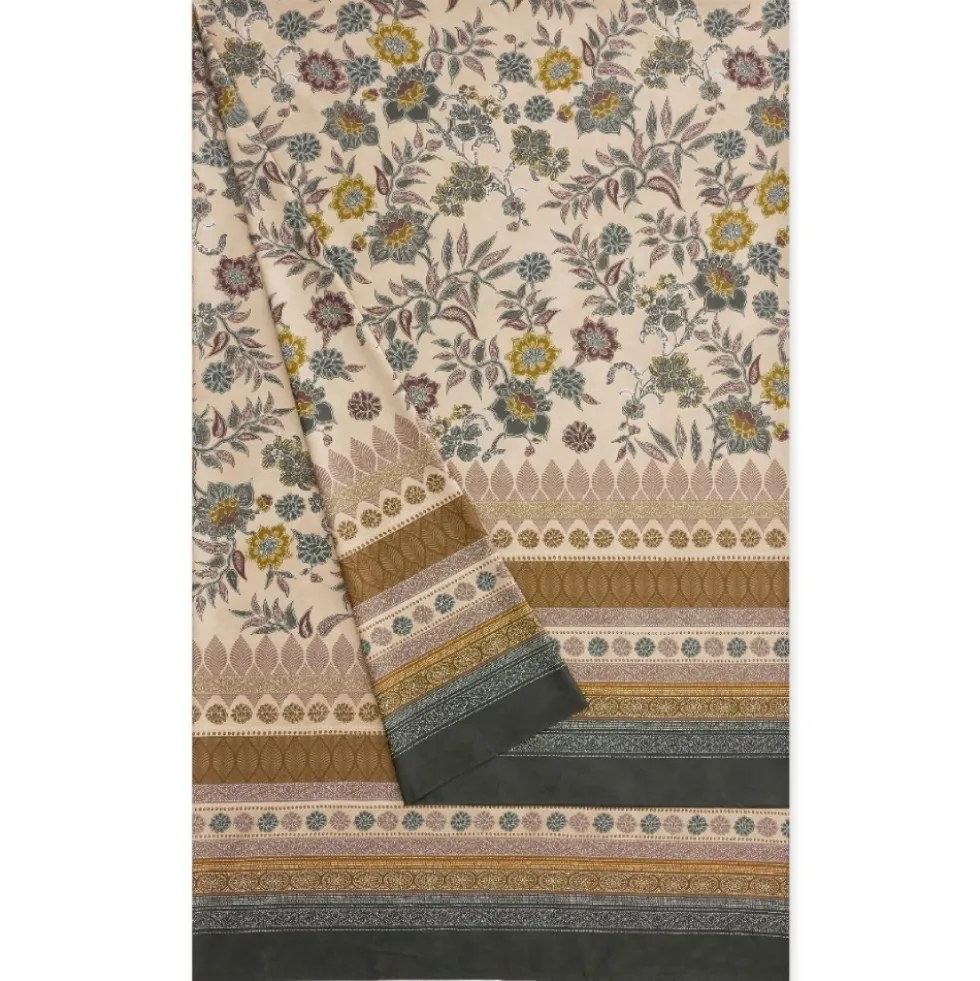 Granfoulard BASSETTI Varigotti V1 350x270 Telo Arredo MAXI floreale salvia