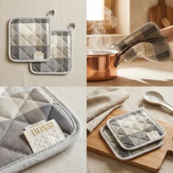 Idea Regalo Cucina: Coppia Presine Bossi Casa 1431 antracite