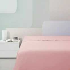 ISTAR Lenzuola piane di sopra matrimoniale MAXI 300x310 rosa