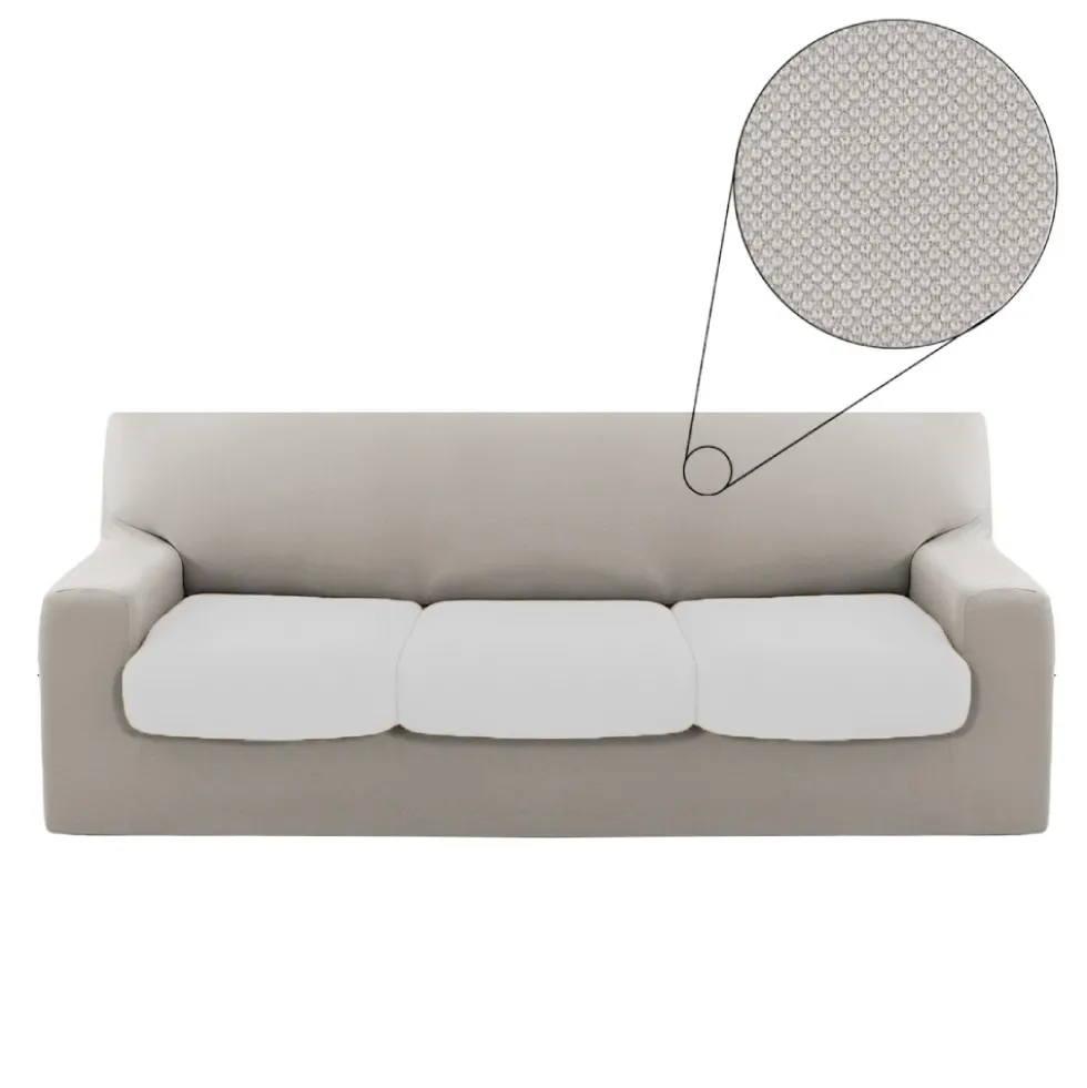 Kit Copridivano 3 Posti Genius grigio pietra con Copricuscino intero