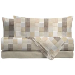 Lenzuola Barrett Matrimoniali | Stile Minimal Geometrico beige