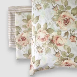 Lenzuola Bloom Rose Matrimoniale 100% Cotone