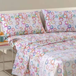 Lenzuola Caleffi completo matrimoniale in Cotone Graphics