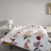 Lenzuola-copriletto in raso Matrimoniali ESSENZA Feda Pure White