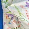 Lenzuola in cotone completo matrimoniale Aura floreale blu