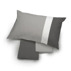 Lenzuola in flanella completo HAPPIDEA grigio scuro