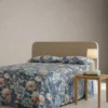 Lenzuola in percalle Matrimoniali Enrico Coveri EITAN floreale blu