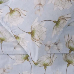 Lenzuola Matrimoniali completo in raso ZUCCHI Aurea azzurro