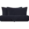 Lenzuola matrimoniali in puro lino Stone-Washed Loft 49 blu navy