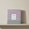 Lenzuola matrimoniali invernali SOMMA Suzanne - righe grigio e malva