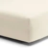 Lenzuolo con Angoli Alti 30 cm Jersey 180x200 avorio matrimoniale