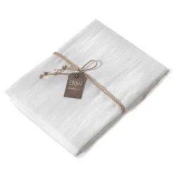 Lenzuolo con angoli Lino 100% FAZZINI Soffio Bianco