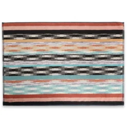 Missoni Home YWAN 159 tappeto bagno 60x90 cm motivo righe e fiamme