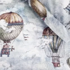 Parure copripiumino con federe MIRABELLO Zeppelin azzurro