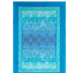 Plaid Bassetti Kerala B1 Oceanblau 135x190 cm – Eleganza Blu in Cotone