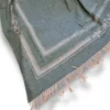 Plaid da divano Borbonese 130x180 cm BELT verde morbido e caldo