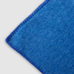 Plaid da divano in Lana Cotta 150 x 170 tinta unita bluette