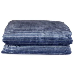 Plaid imbottito da divano CARRARA 130x180 cm Line blu