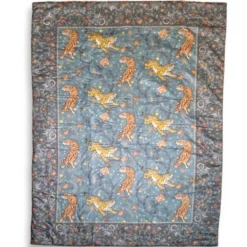 Plaid imbottito da divano in raso SOMMA LHASA 130x170 acqua
