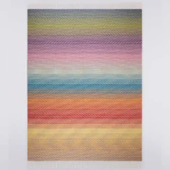 Plaid Missoni Home con frange 130x190 cm BASTIEN 100 zig-zag