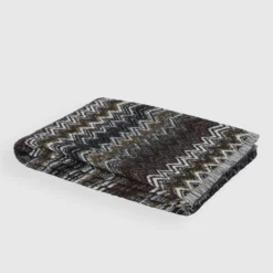 Plaid Missoni Home con frange 130x195 cm FOREST 160