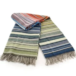 Plaid Missoni Home con frange 130x190 cm YAS 157 zig-zag