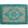 Scaldotto Plaid divano Caleffi imbottito Serenissima turchese