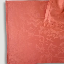 Servizio da tavola 180x270 cm in fiandra con 12 tovaglioli rosa