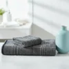 Set Asciugamani Carrara PRINCE in bianco e nero