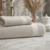 Set Asciugamani Gabel Grigio Perla 1+1 | 100% Cotone