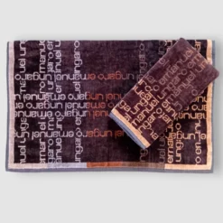 Set Asciugamano con Ospite in spugna Emanuel Ungaro brown