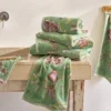Set 1+1 asciugamano e ospite PIP STUDIO Secret Garden verde
