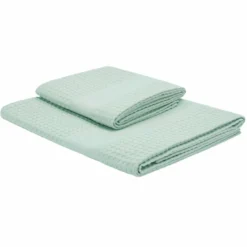 Set asciugamano+ospite in cotone nido d'ape BELLORA