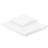 Set asciugamano+ospite in nido d'ape BELLORA Bianco Classico