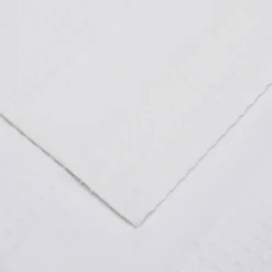 Set asciugamano+ospite in nido d'ape BELLORA Bianco Classico