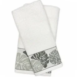 Set 1+1 asciugamano viso e ospite in spugna 400 gr BETH bianco