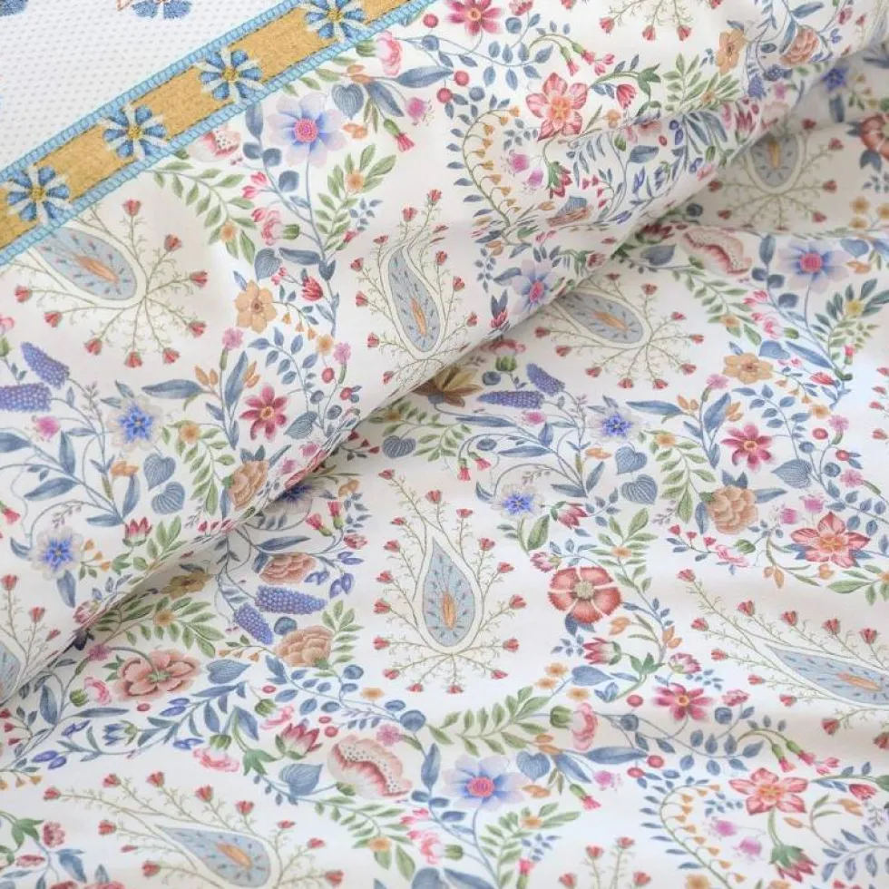 Set Copripiumino Matrimoniale PIP STUDIO Kairi Bloom bianco-azzurro