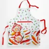 Set cucina - 1 grembiule + coppia di presine CHILI rosso