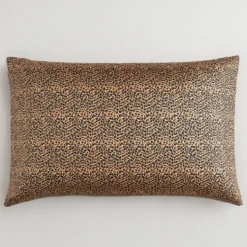 Set federa 50x80 in pura seta di gelso + maschera notte Brown Leopard