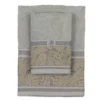 Set 1+1 in spugna con ricamo jacquard LAURA BIAGIOTTI Imai grigio