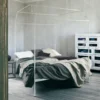 Set lenzuola e federe puro lino FAZZINI matrimoniale Soffio Rubino