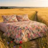 Set Lenzuola Matrimoniale Percalle Enrico Coveri LORY fiori multicolor