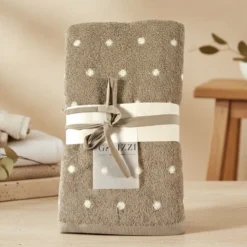 Set Spugne Bagno 1+1 Emanuela Galizzi San Diego Noisette a pois