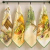 Set 4 Strofinacci Cucina Ulivo 50x70 | Stile Country Chic