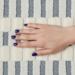 Set 1+1 viso e ospite in spugna jacquard Gabel Naturae MAIA nebbia