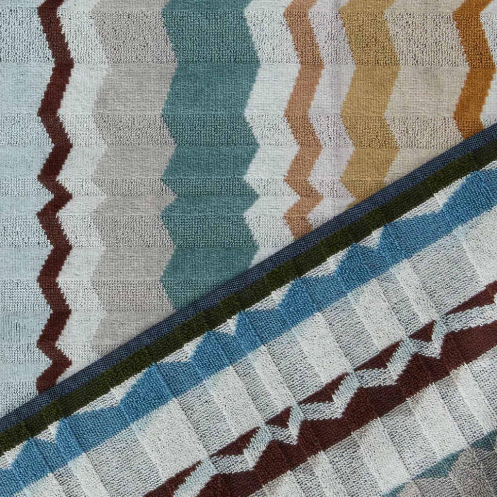 Set 2x asciugamani in spugna viso+ospite HOME EVA 100 multicolor