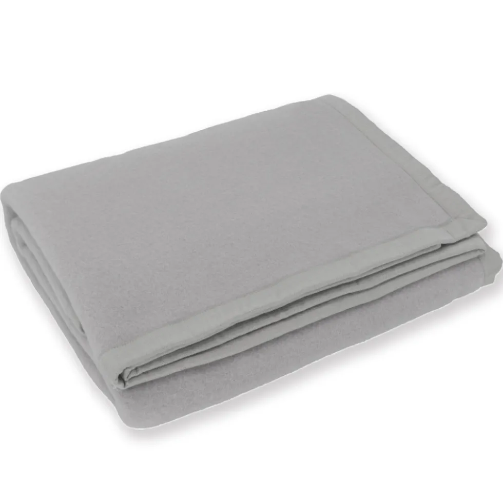 SOMMA Coperta LANA MAXI Matrimoniale DAISY fumo 230x270